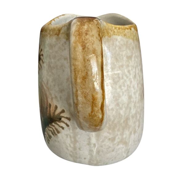 Vintage Chatham Pottery Thistle Floral Jug Pitcher - Picture 5 of 10